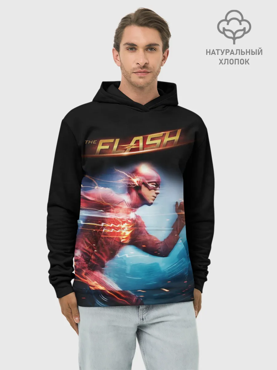 Худи мужской база хлопок / The Flash