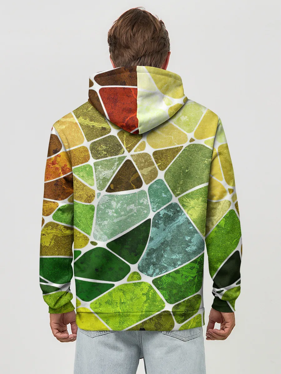 Худи мужской база хлопок / Мозаика