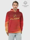 Худи мужской база хлопок / The Flash Logo Pattern