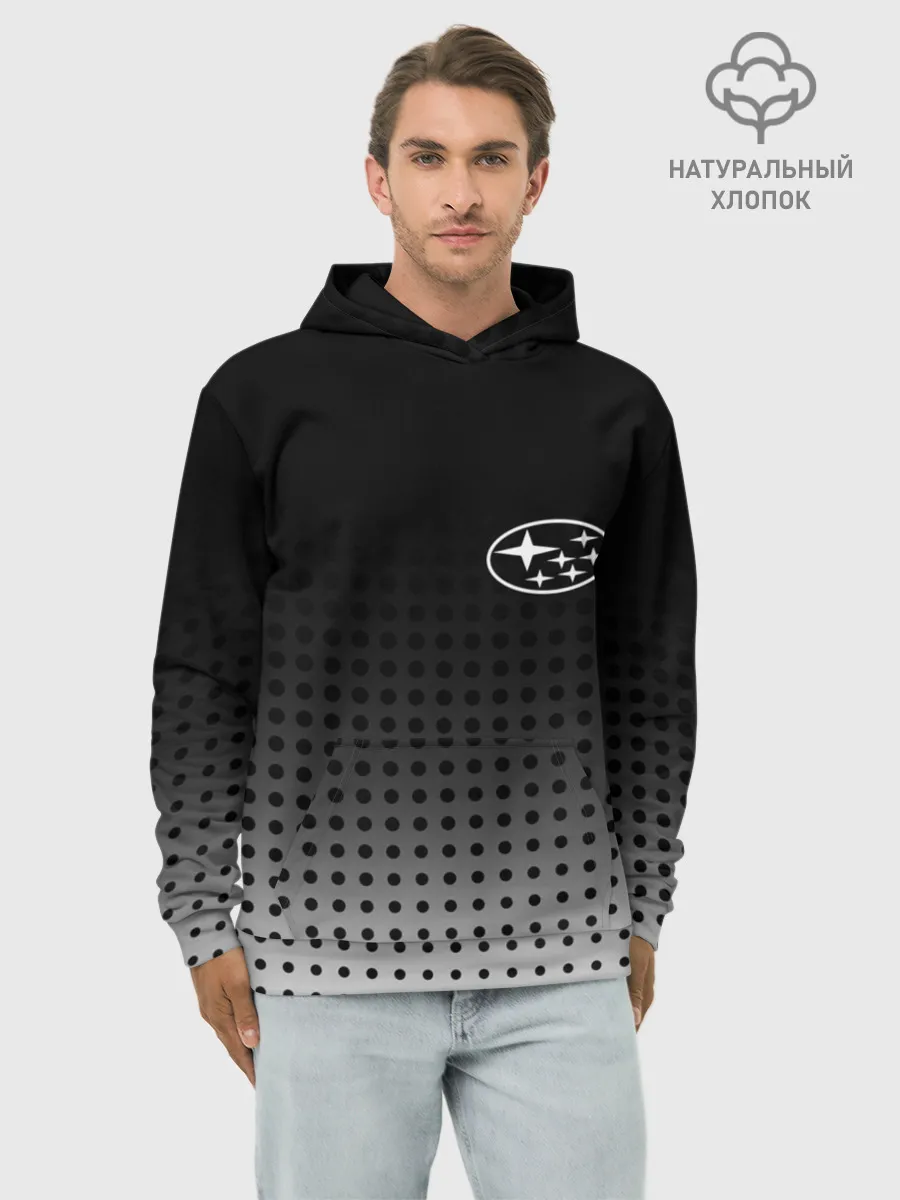 Худи мужской база хлопок / Subaru