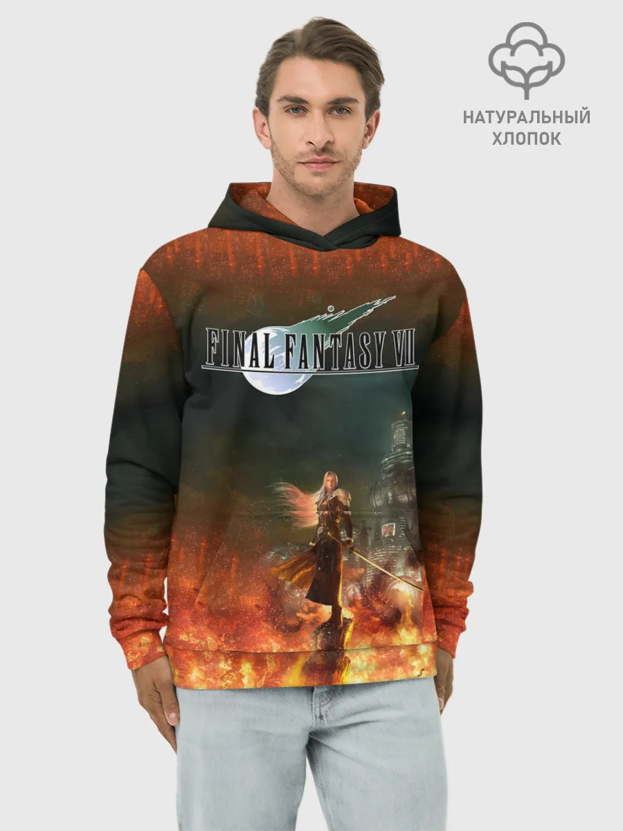 Худи мужской база хлопок / Final Fantasy VII Remake