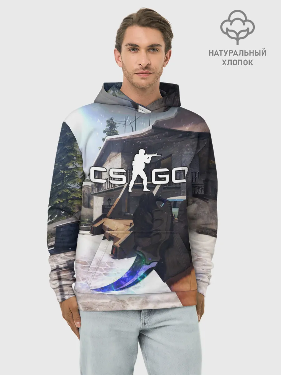 Худи мужской база хлопок / CS:GO