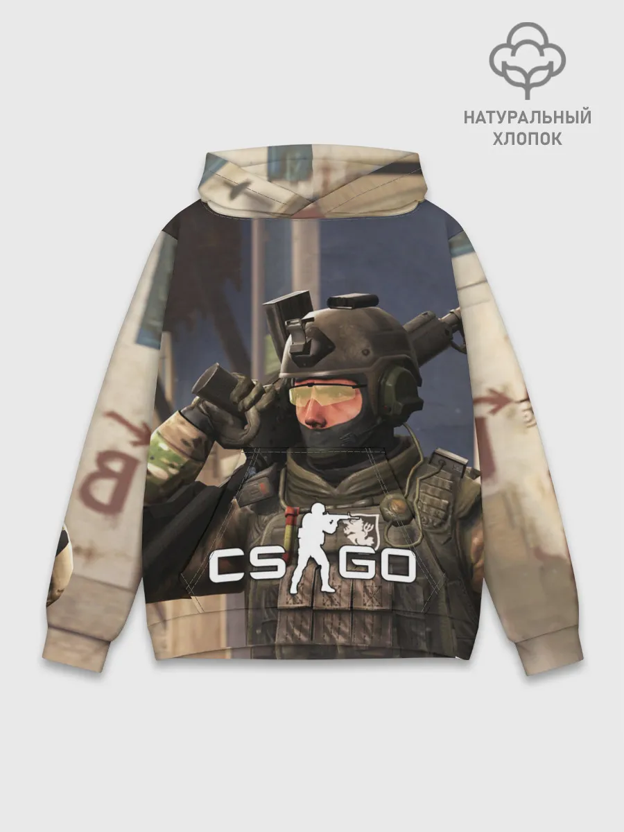 Худи мужской база хлопок / CS:GO