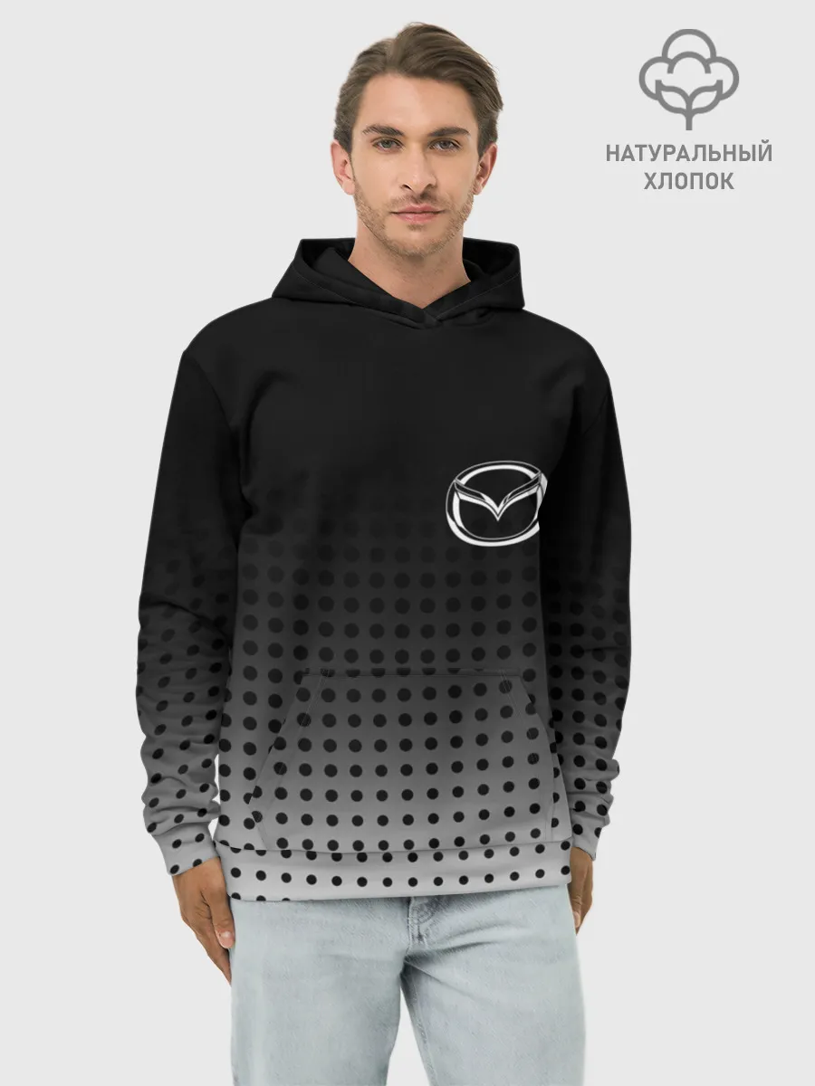Худи мужской база хлопок / Mazda
