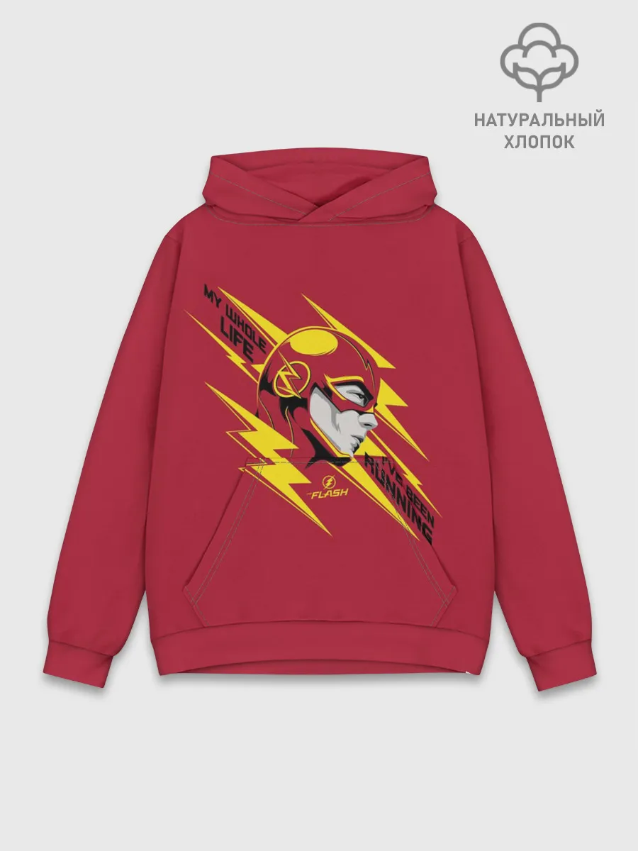Худи мужской база хлопок / The Flash