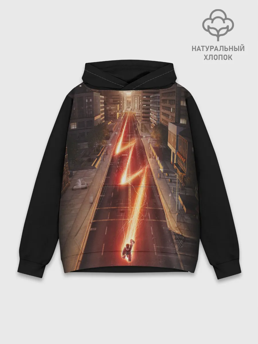 Худи мужской база хлопок / The Flash