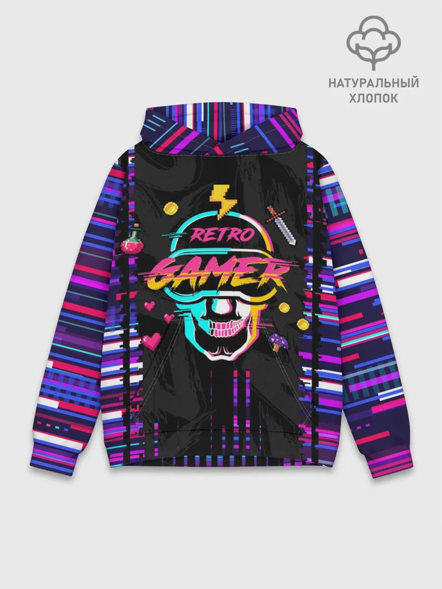 Худи мужской база хлопок / RETROGAMER3D47