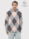 Худи мужской база хлопок / Шотландка | Tartan