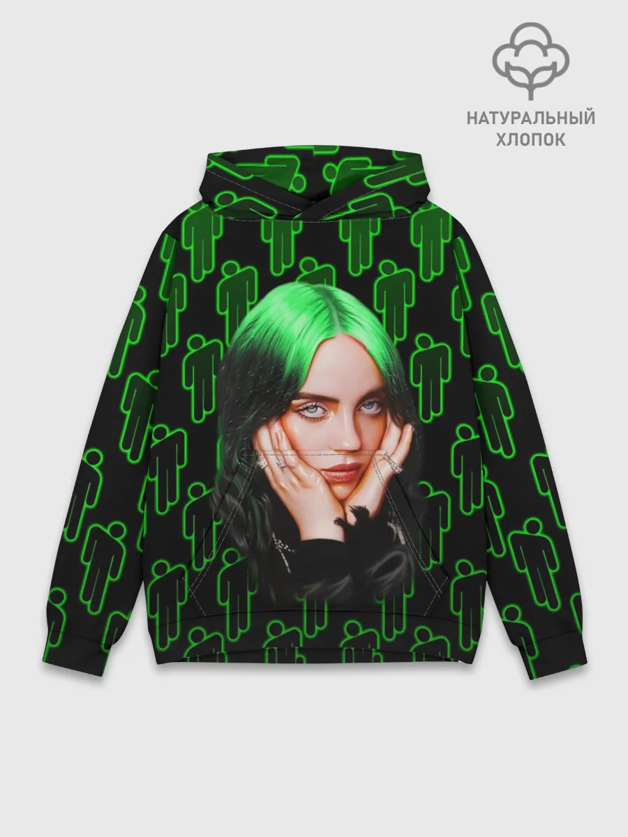 Худи мужской база хлопок / BILLIE EILISH