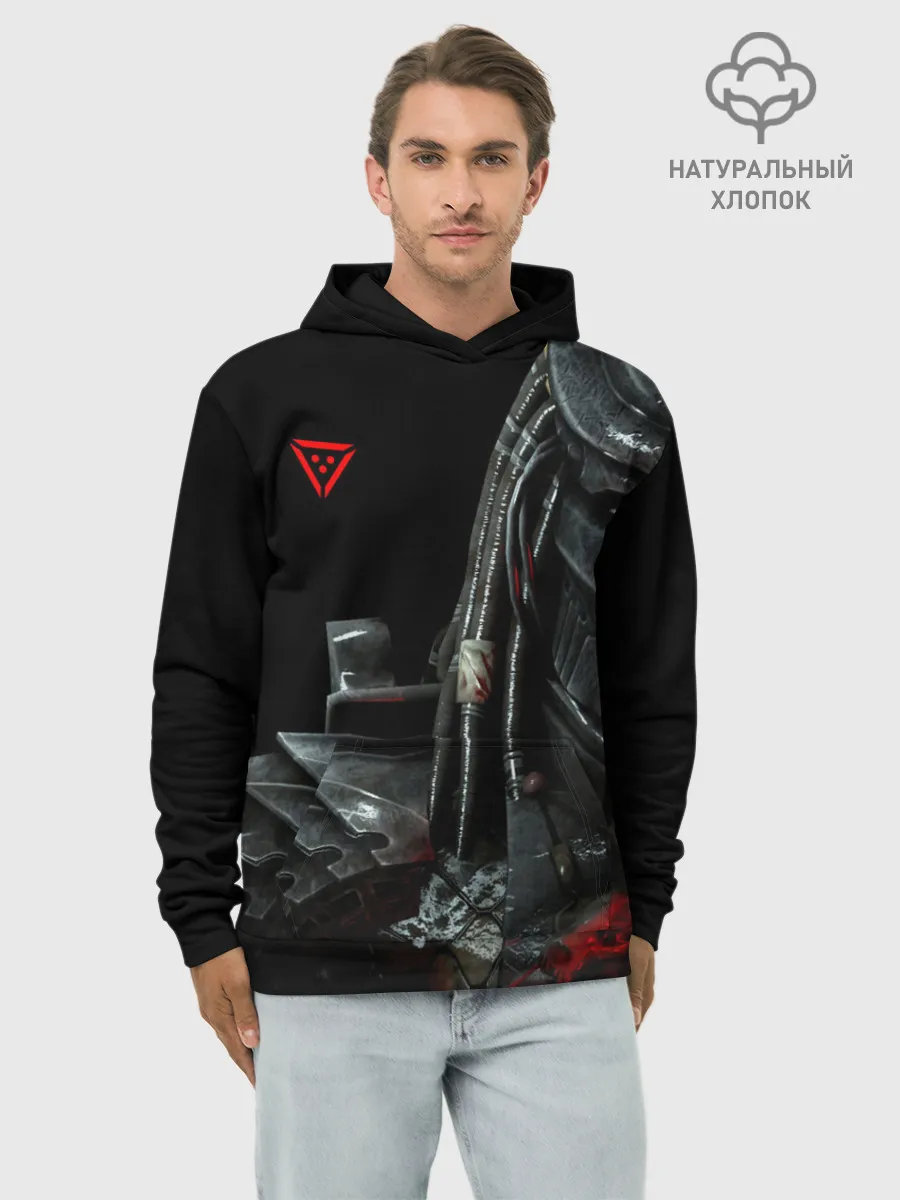 Худи мужской база хлопок / PREDATOR: HUNTING GROUNDS.