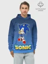 Худи мужской база хлопок / Соник