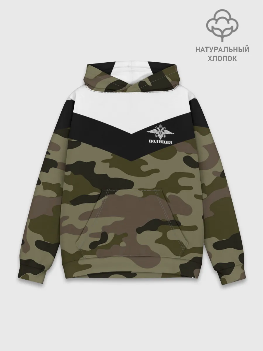 Худи мужской база хлопок / Полиция