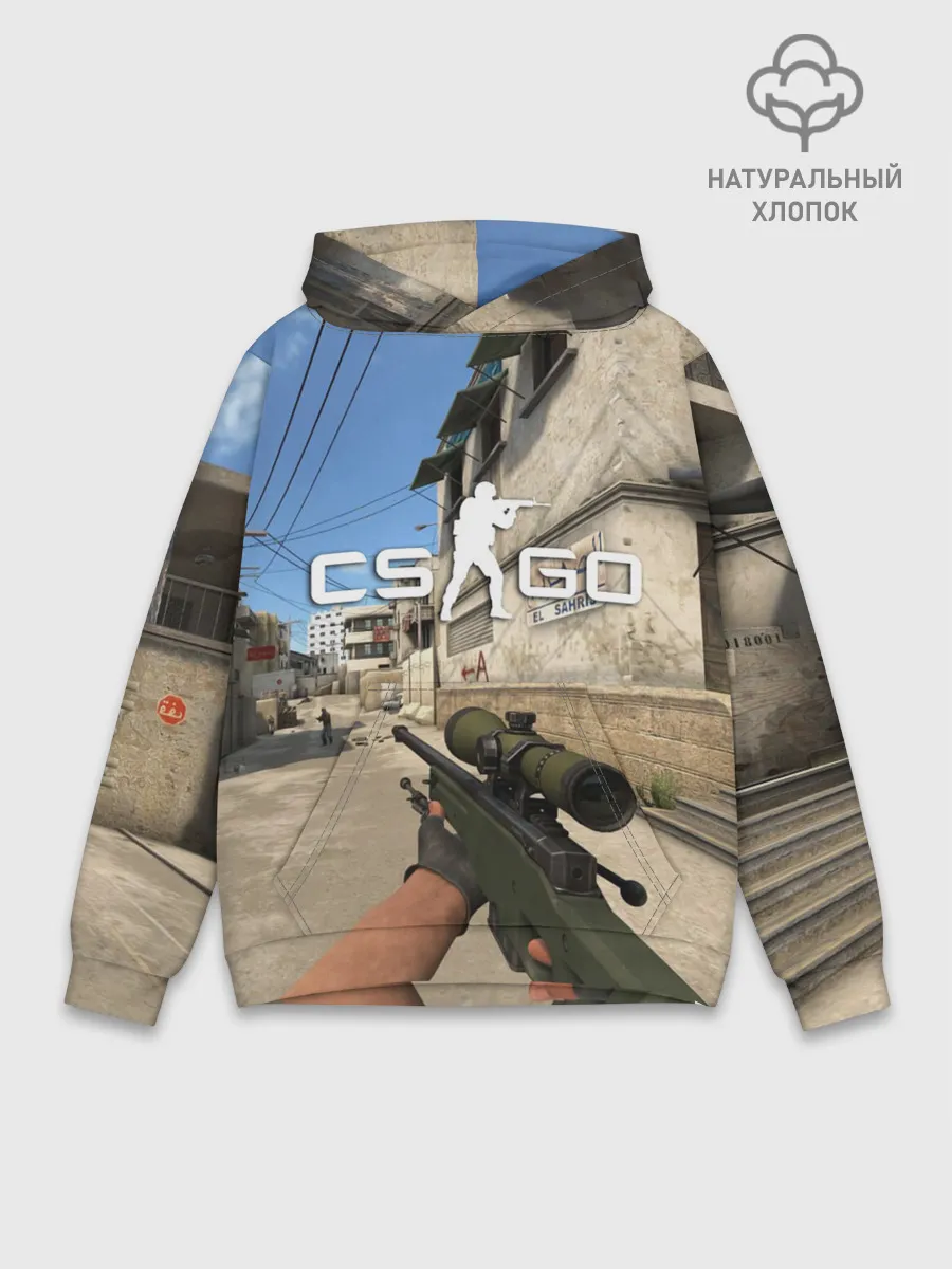 Худи мужской база хлопок / CS:GO