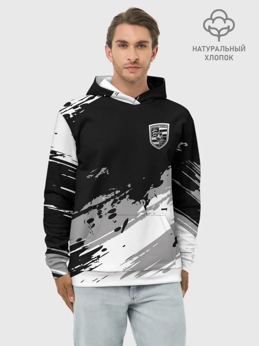 Худи мужской база хлопок / Porsche