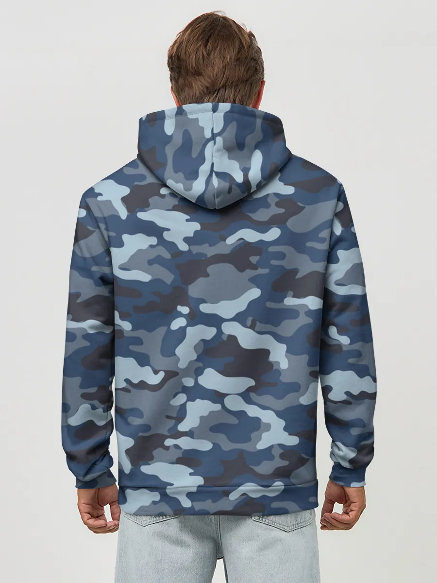 Худи мужской база хлопок / Камуфляж МВД