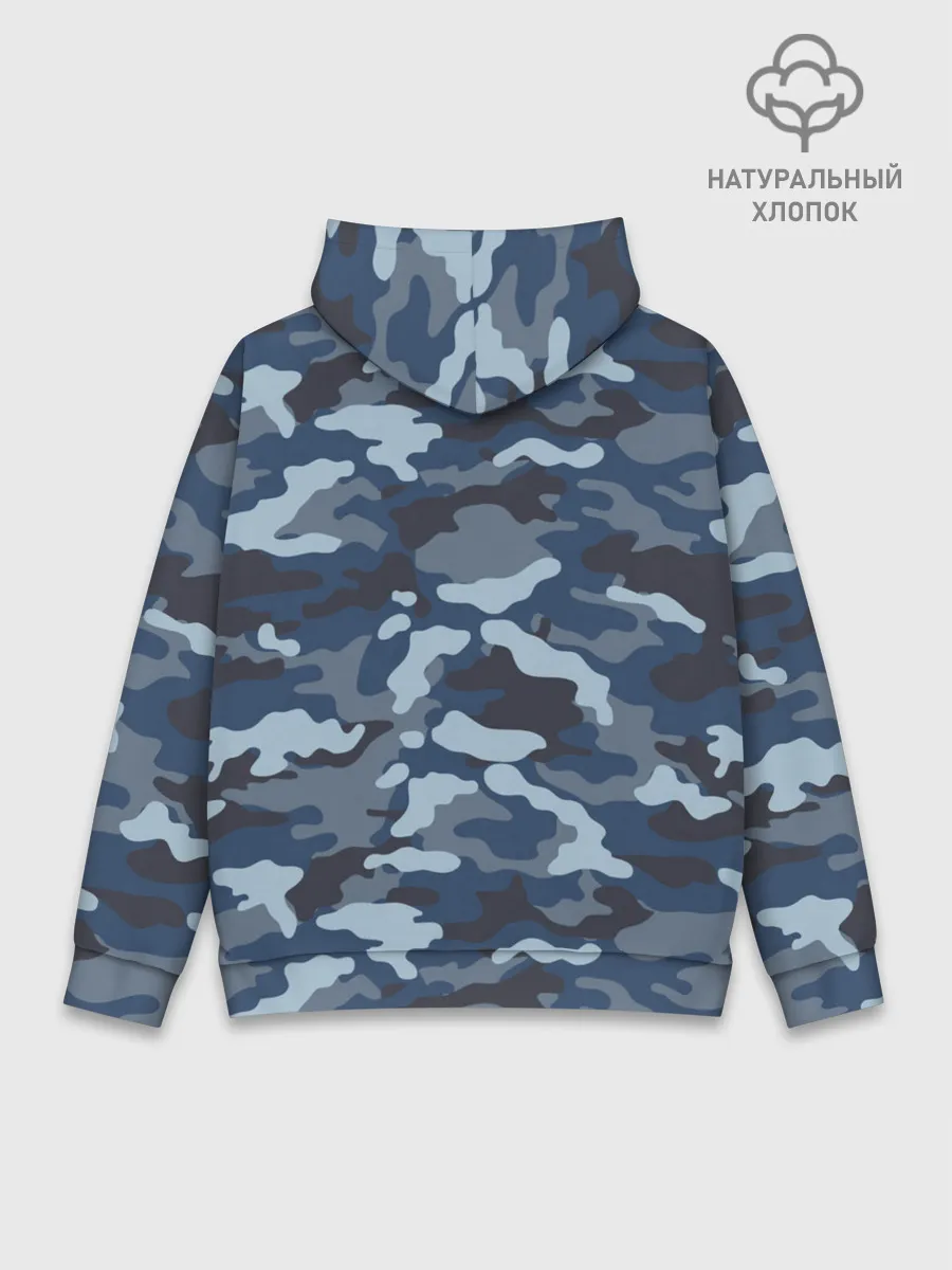 Худи мужской база хлопок / Камуфляж МВД