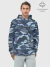Худи мужской база хлопок / Камуфляж МВД