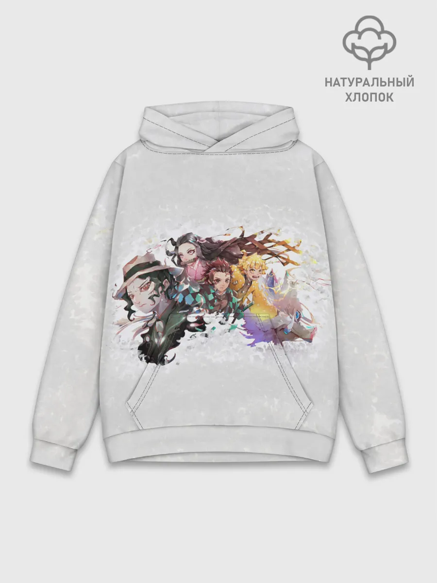 Худи мужской база хлопок / Клинок рассекающий демонов