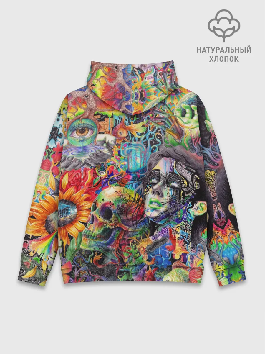 Худи мужской база хлопок / Психоделическое искусство