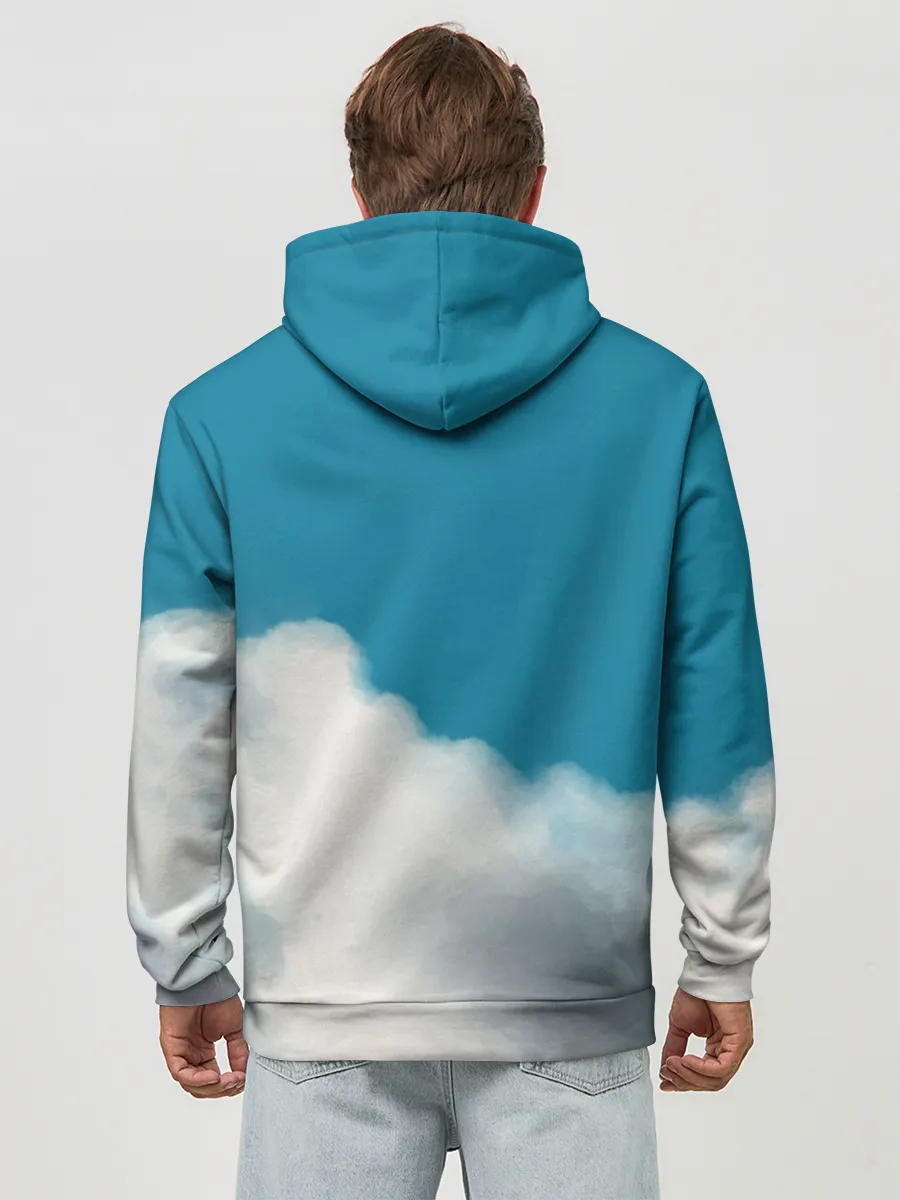 Худи мужской база хлопок / Ходячий замок в облаках