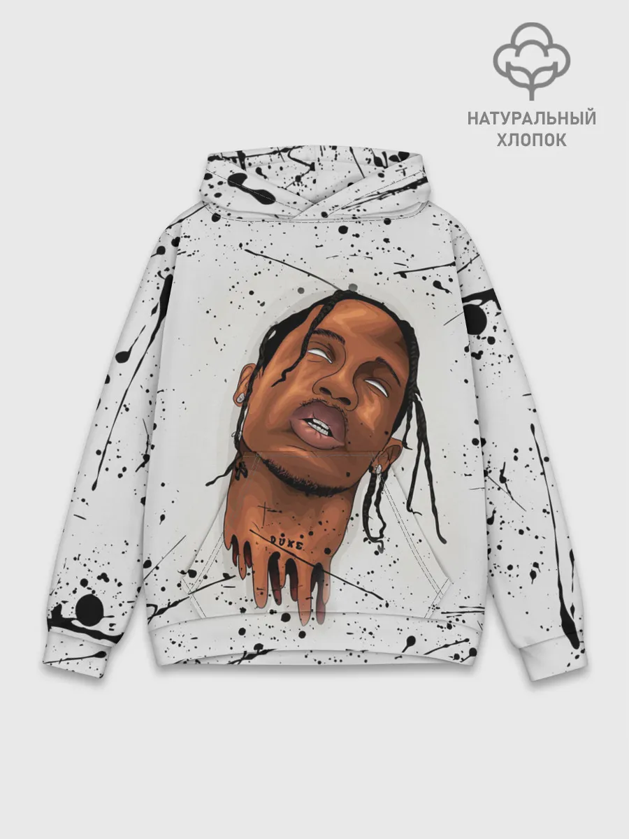 Худи мужской база хлопок / TRAVIS SCOTT