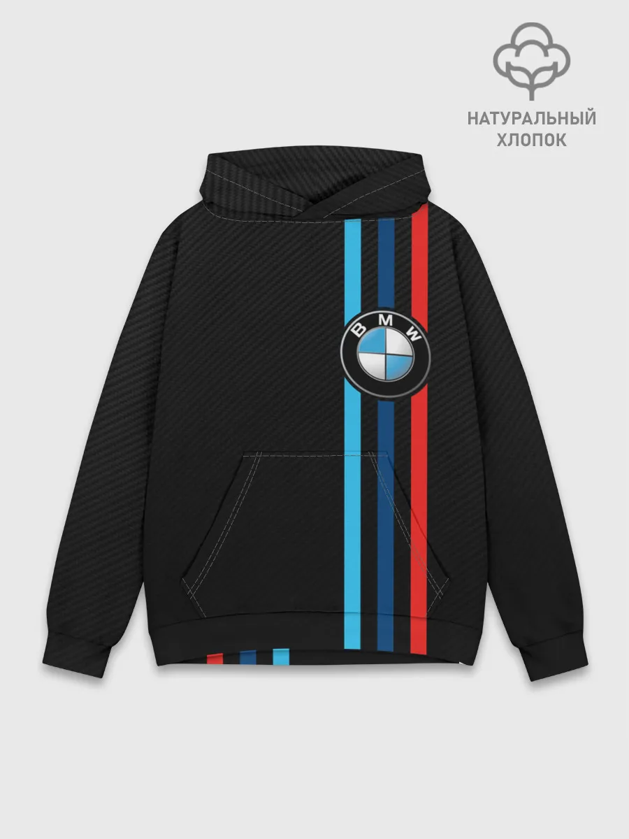 Худи мужской база хлопок / BMW M SPORT CARBON