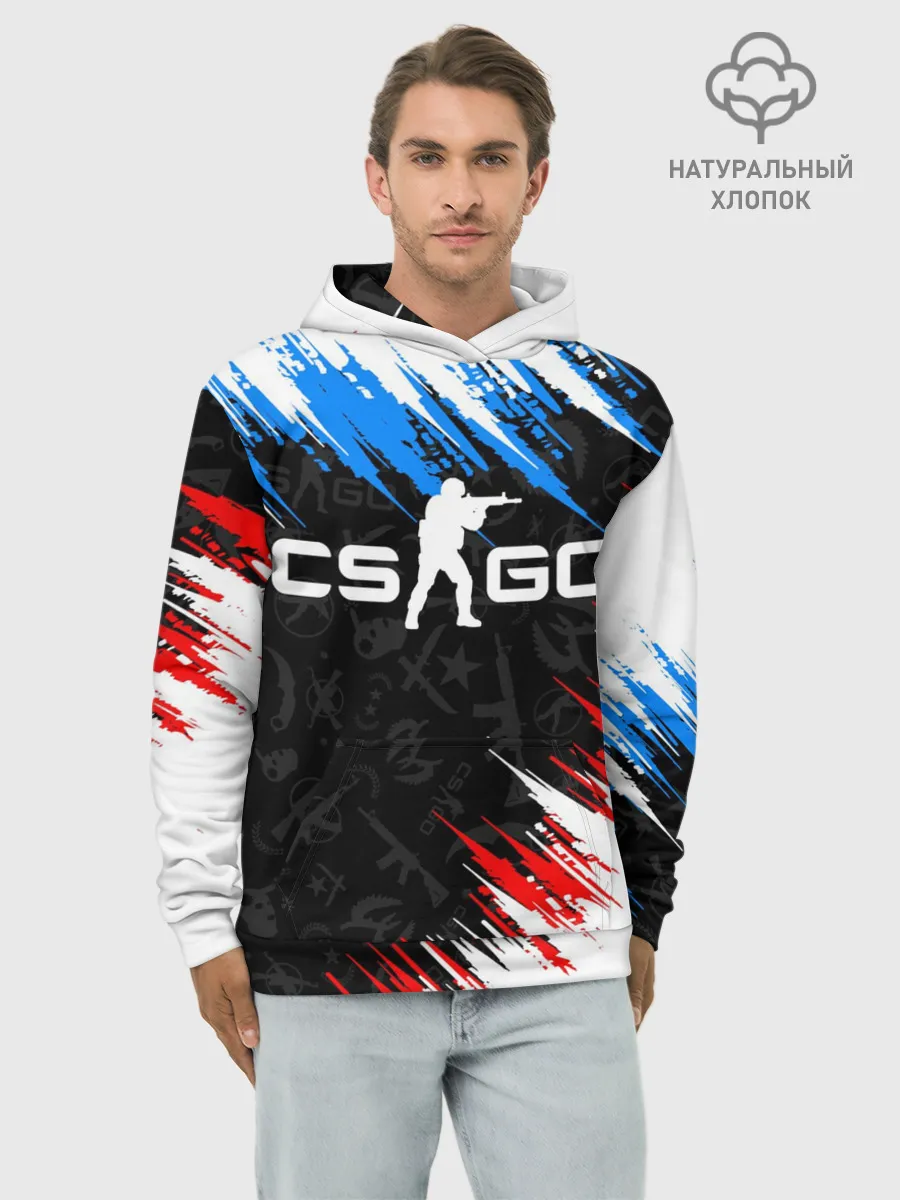 Худи мужской база хлопок / CS GO