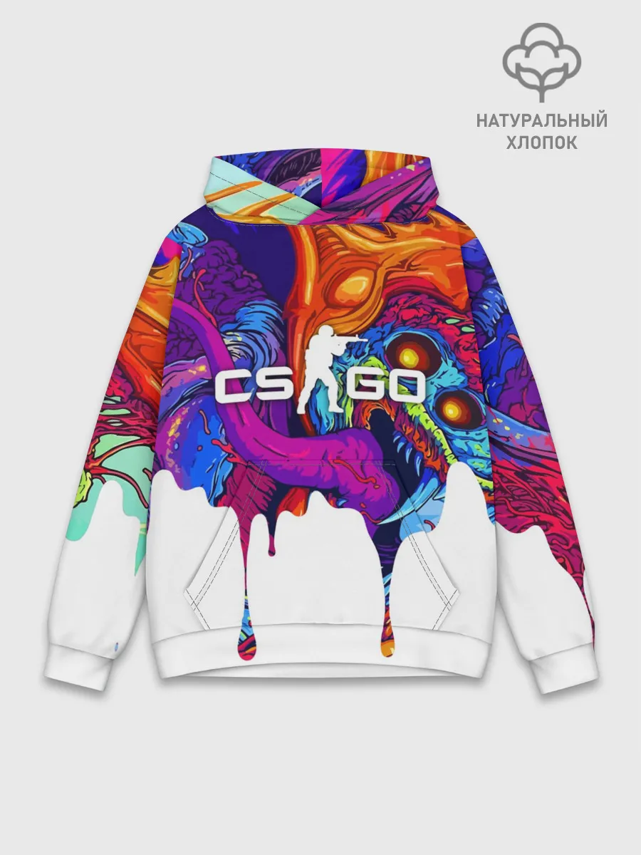 Худи мужской база хлопок / CS GO HYPER BEAST
