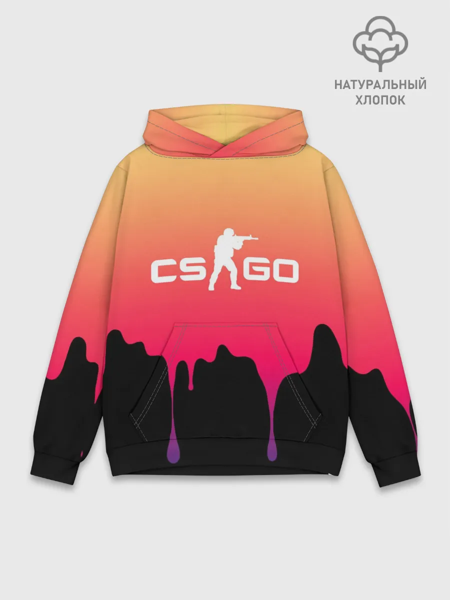 Худи мужской база хлопок / CS GO GRADIENT