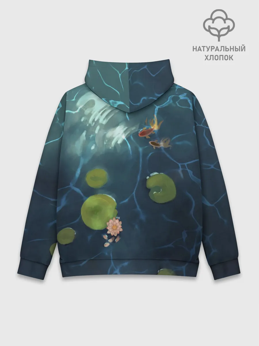 Худи мужской база хлопок / Лань Чжань