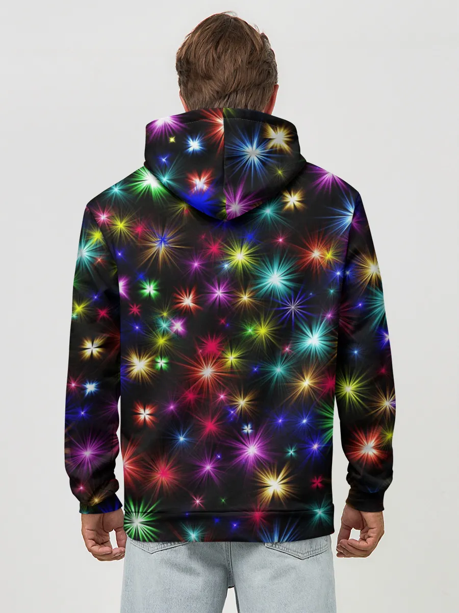 Худи мужской база хлопок / Яркие звезды