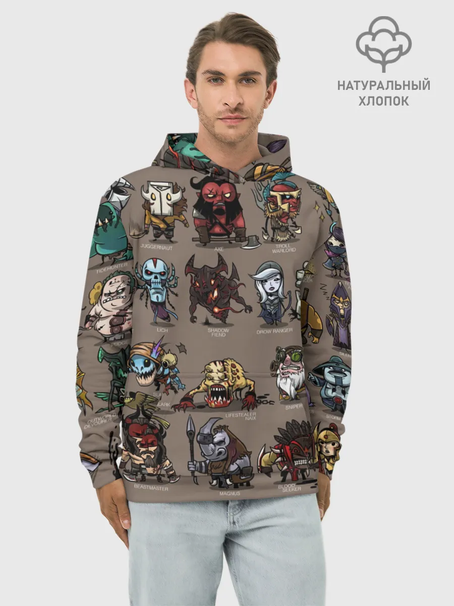 Худи мужской база хлопок / Коры Доты 2