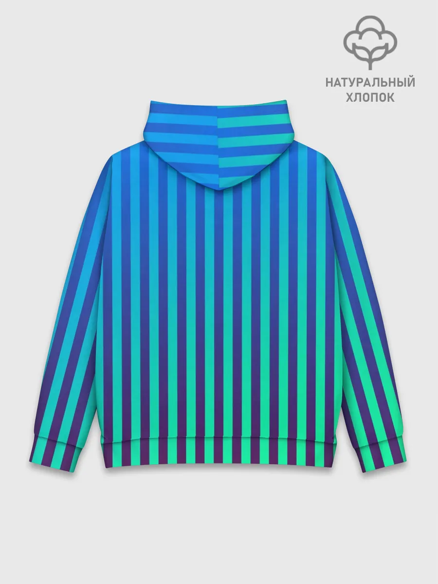Худи мужской база хлопок / Пикси полосы