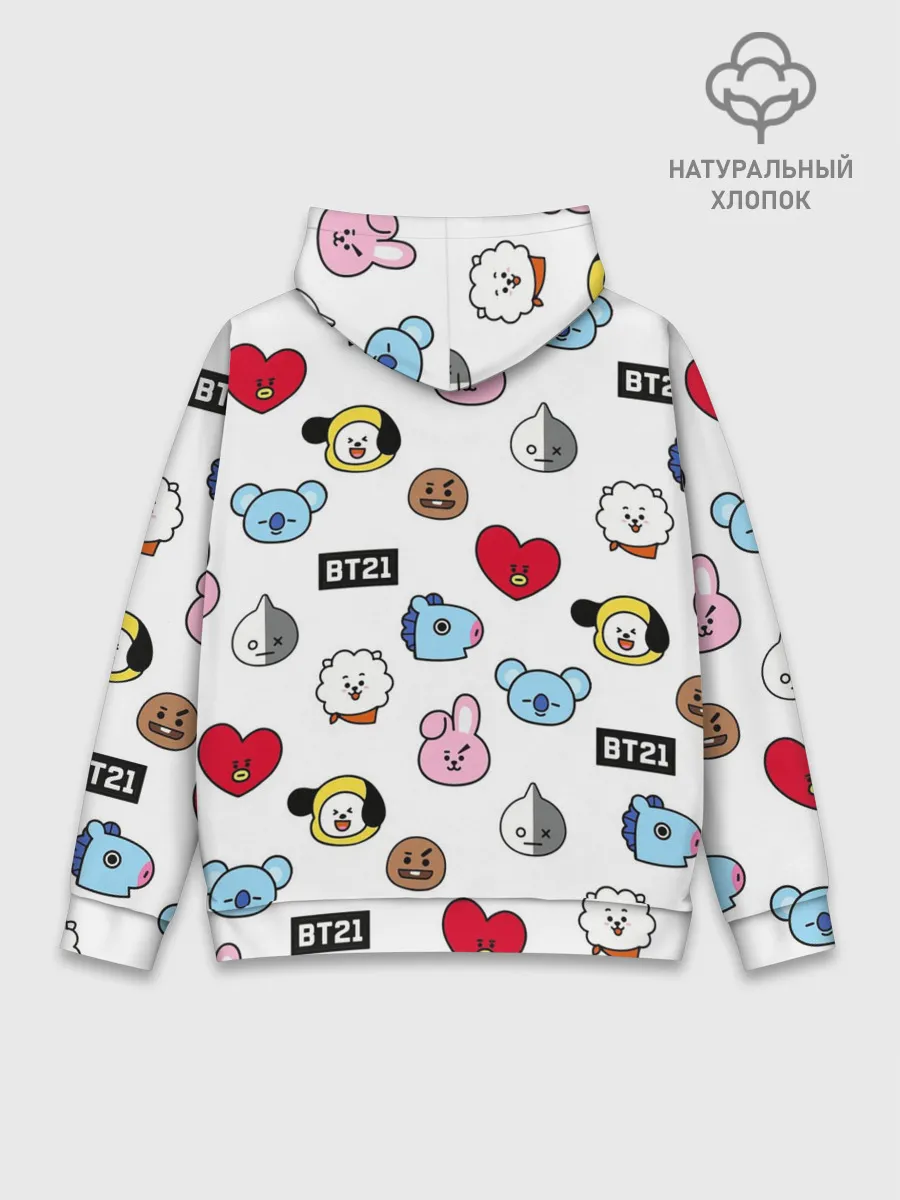 Худи мужской база хлопок / BTS | БТС | BANGTAN BOYS | BT21