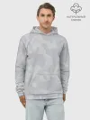 Худи мужской база хлопок / Светло-серая