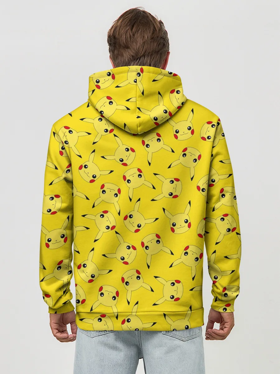 Худи мужской база хлопок / Паттерн Пикачу