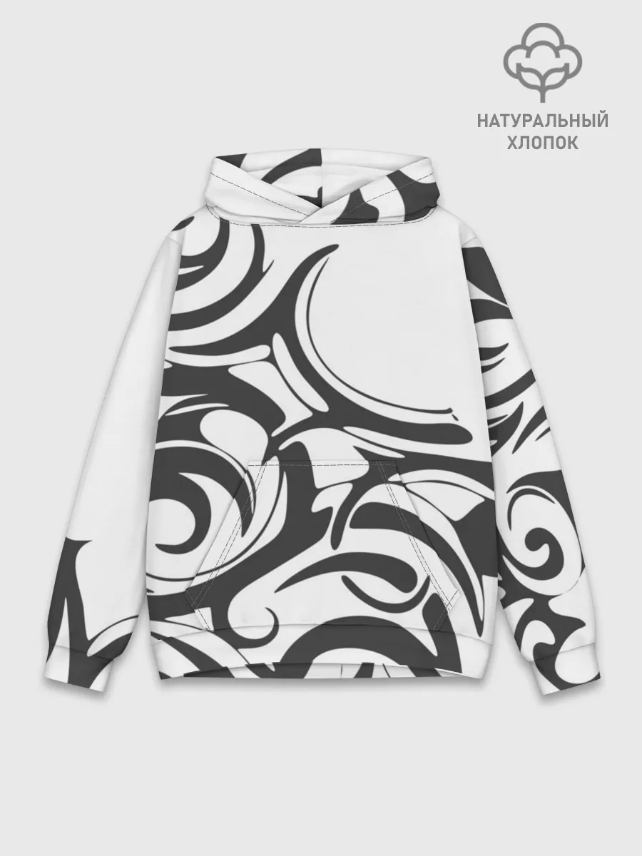 Худи мужской база хлопок / Узоры