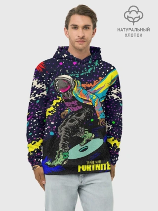 Худи мужской база хлопок / TRAVIS SCOTT+FORTNITE
