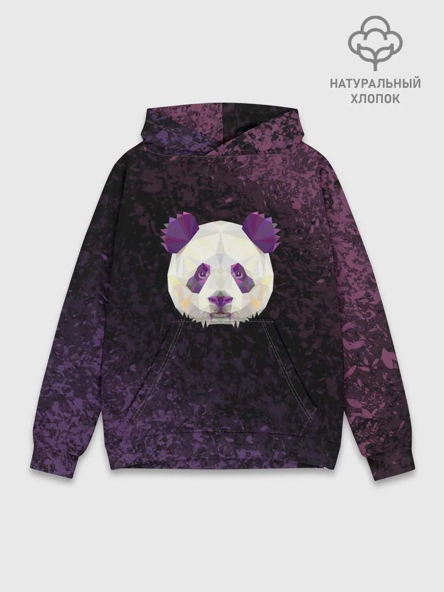 Худи мужской база хлопок / Панда