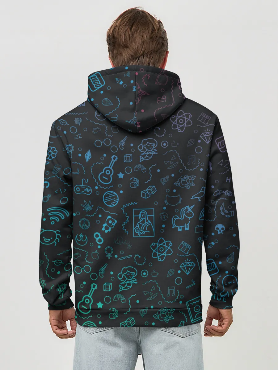 Худи мужской база хлопок / Логотипы