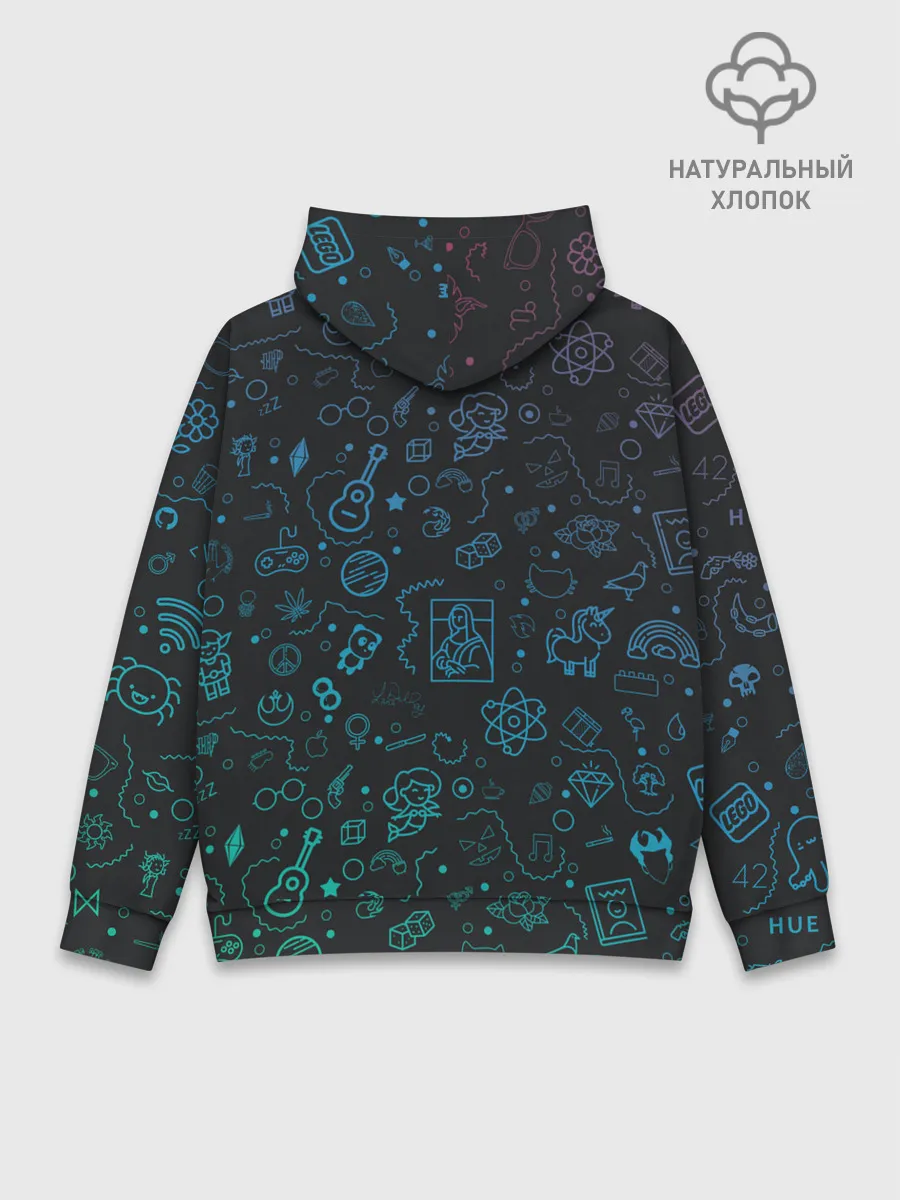 Худи мужской база хлопок / Логотипы