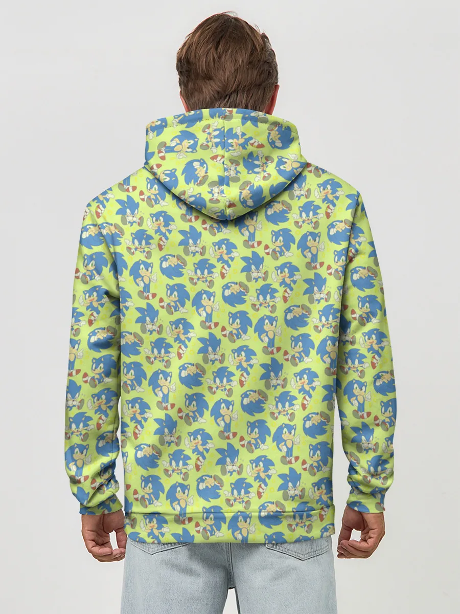 Худи мужской база хлопок / Соник