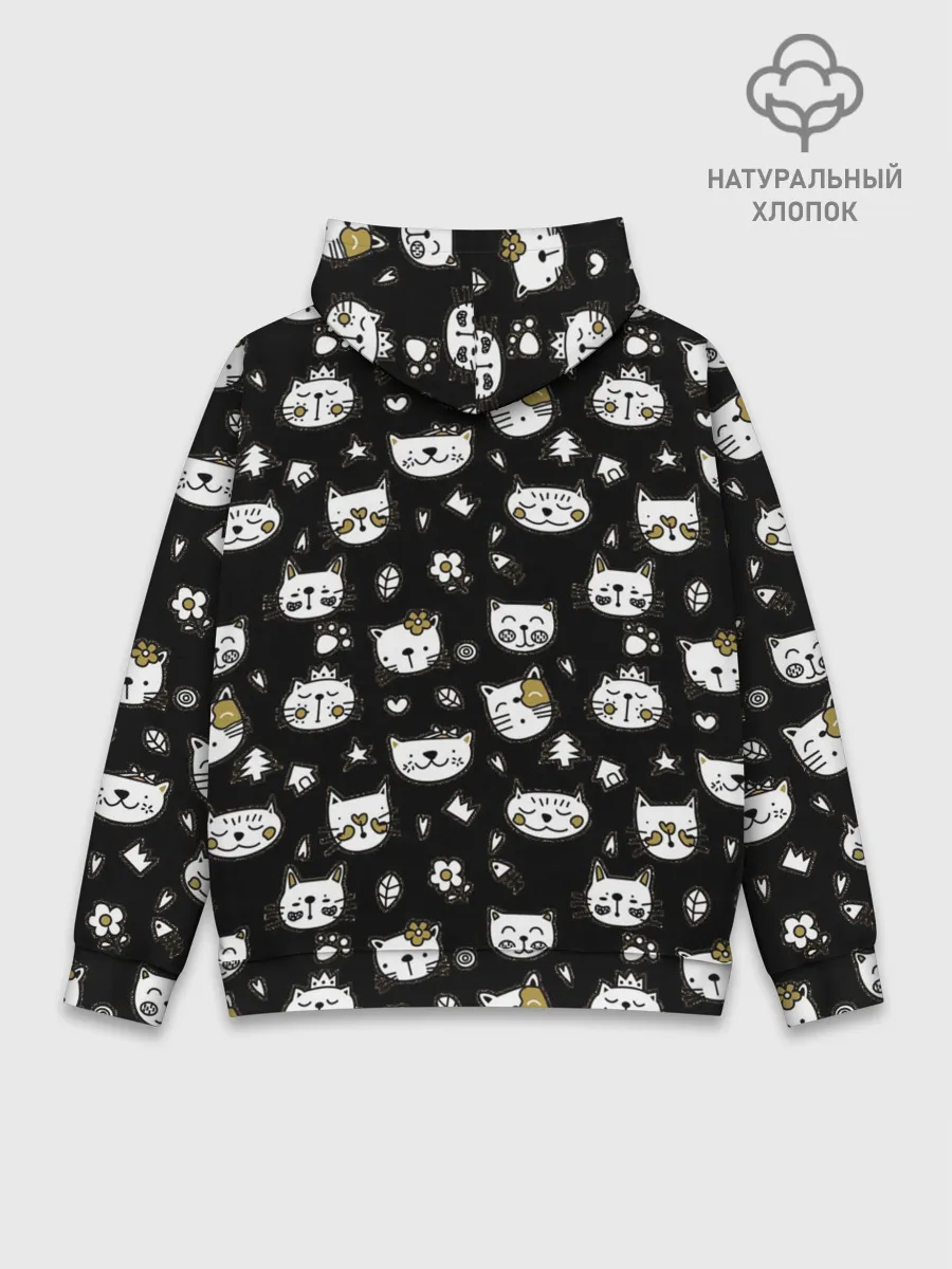 Худи мужской база хлопок / Котики