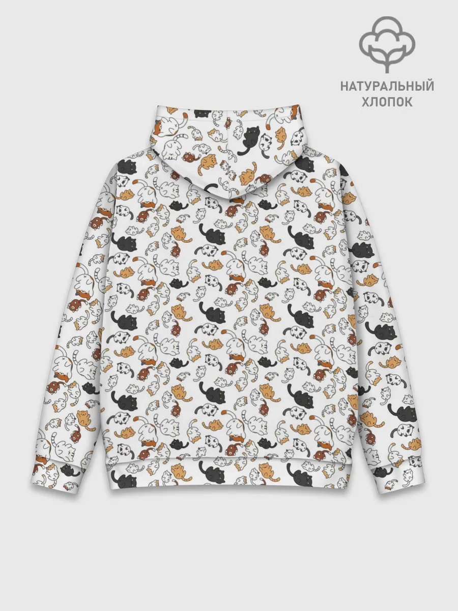 Худи мужской база хлопок / Котики