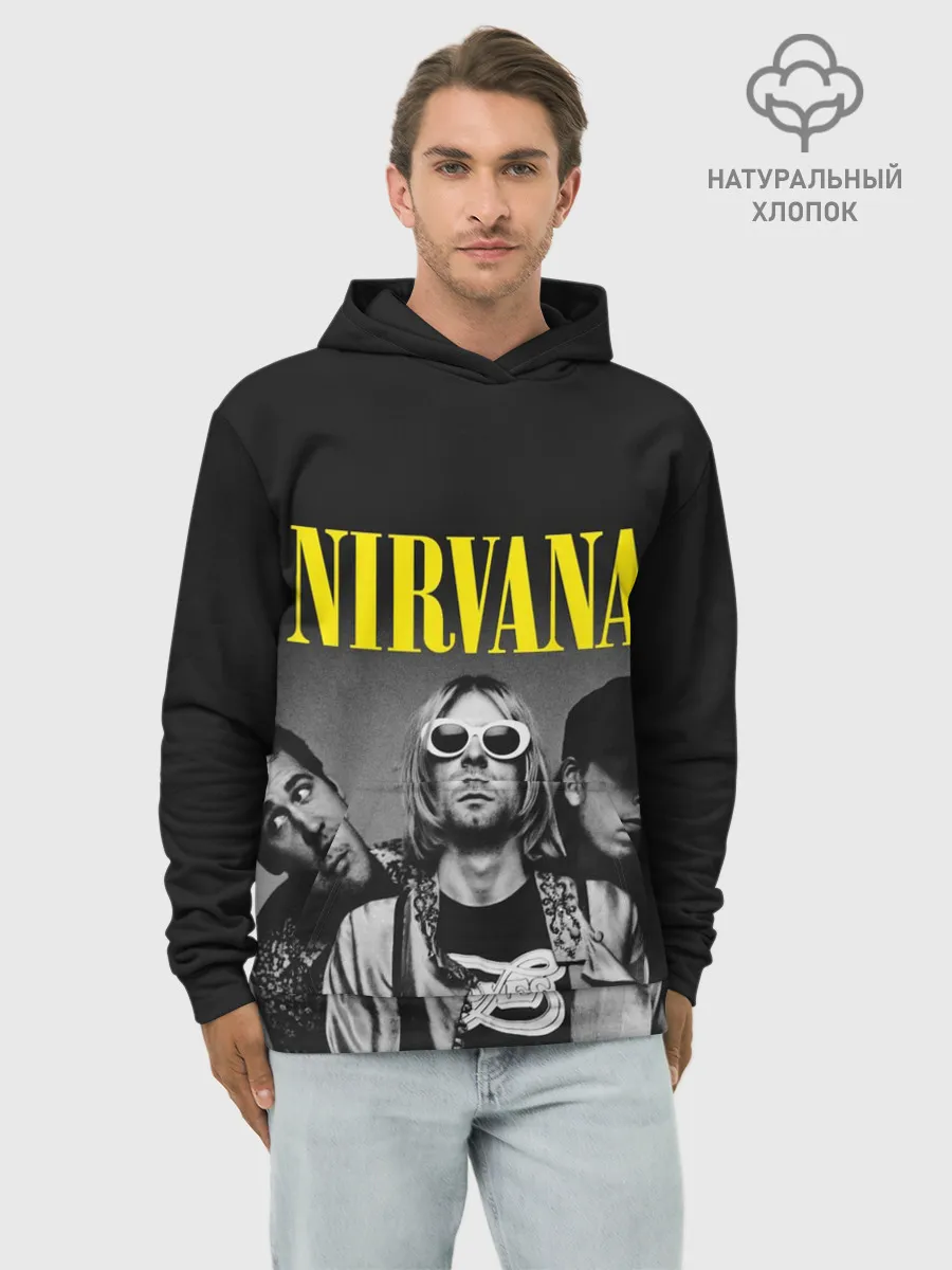 Худи мужской база хлопок / NIRVANA