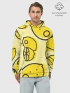 Худи мужской база хлопок / Лимончики
