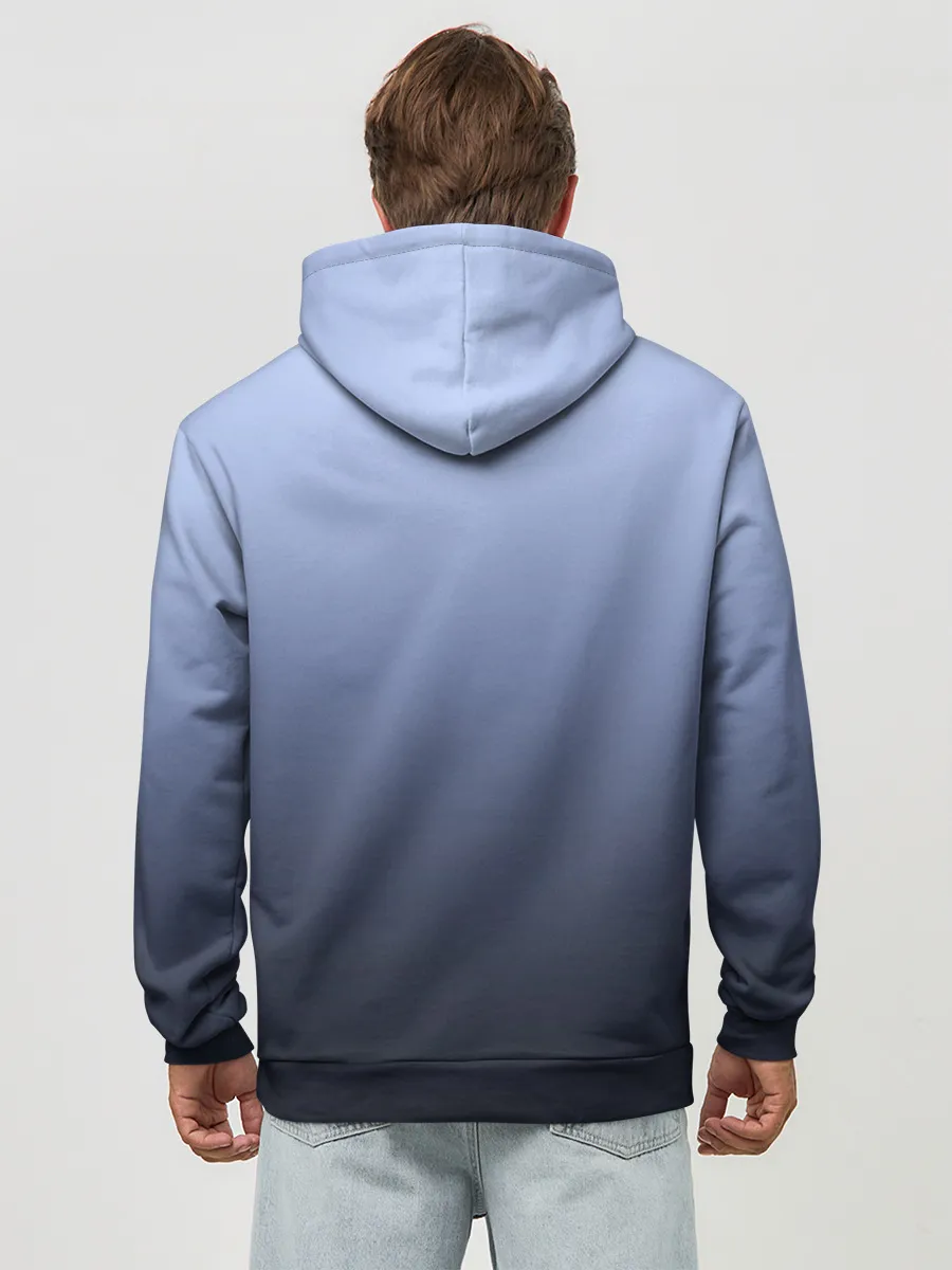 Худи мужской база хлопок / футуристический ворон