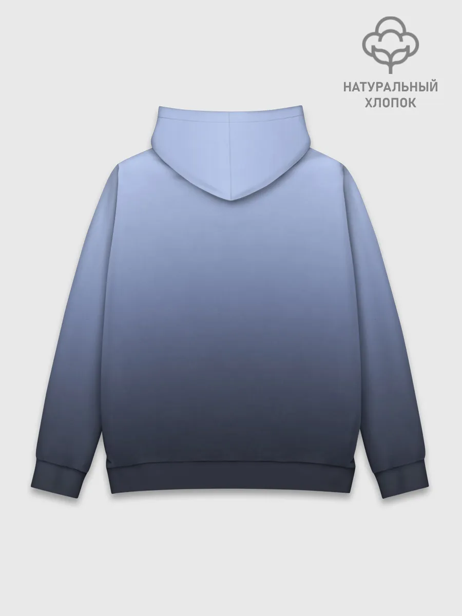 Худи мужской база хлопок / футуристический ворон