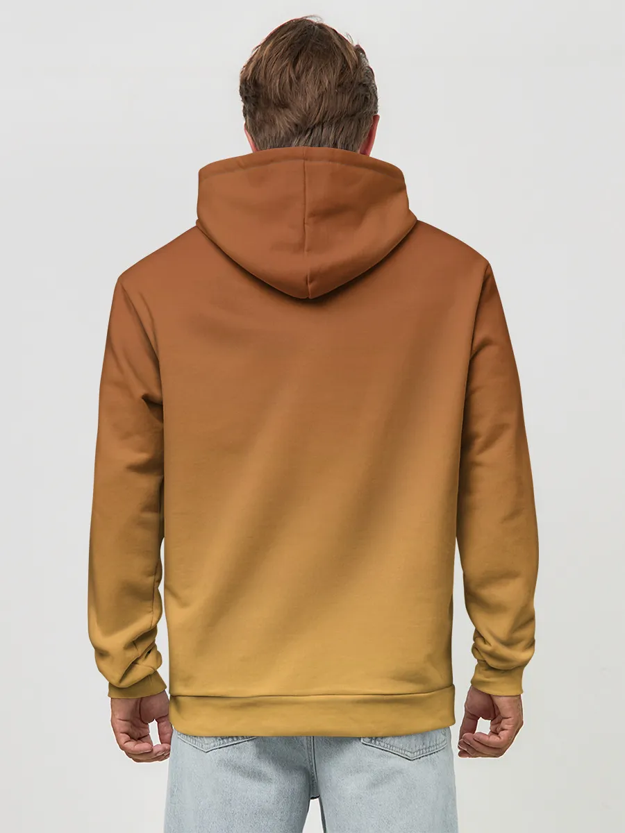 Худи мужской база хлопок / Стилизованный арт ЛЕВ морда