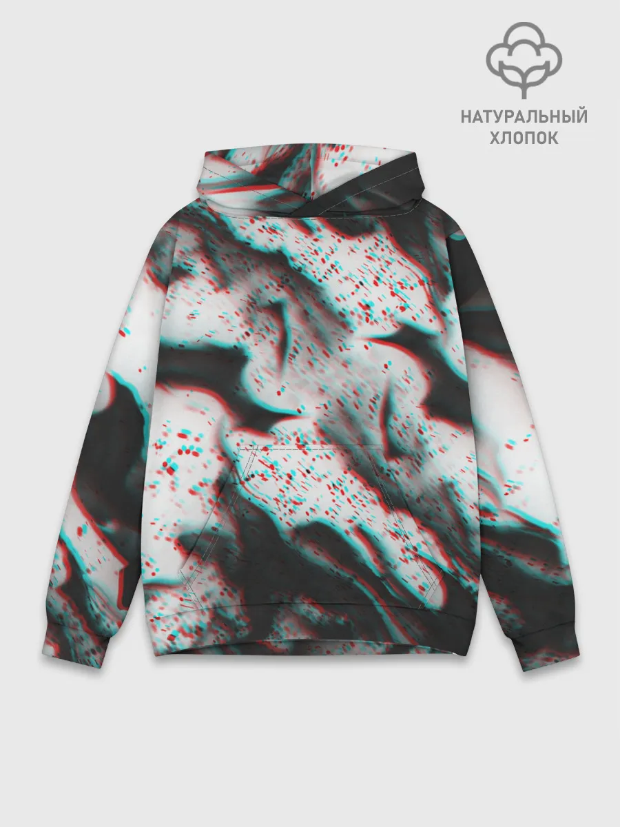 Худи мужской база хлопок / ОГОНЬ ГЛИТЧ